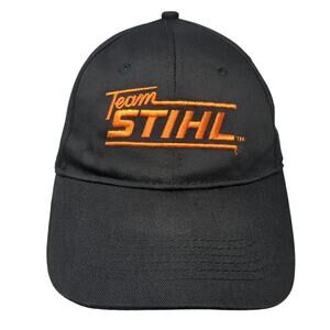 Team STIHL Snapback Hat Black One Size Embroidered 6 Panel Outdoor